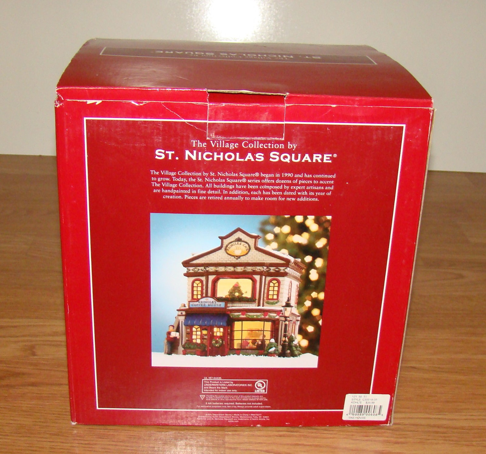 2005 St. Nicholas Square Village KRINGLE’S COFFEE SHOP & CAFE, Lighted