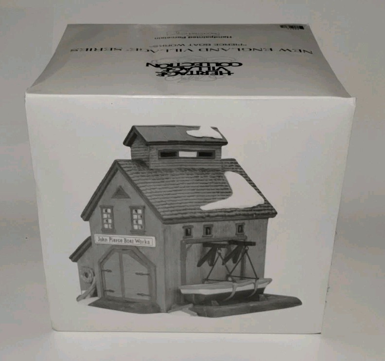 Dept 56 Heritage New England Village Series Pierce Boat Works New