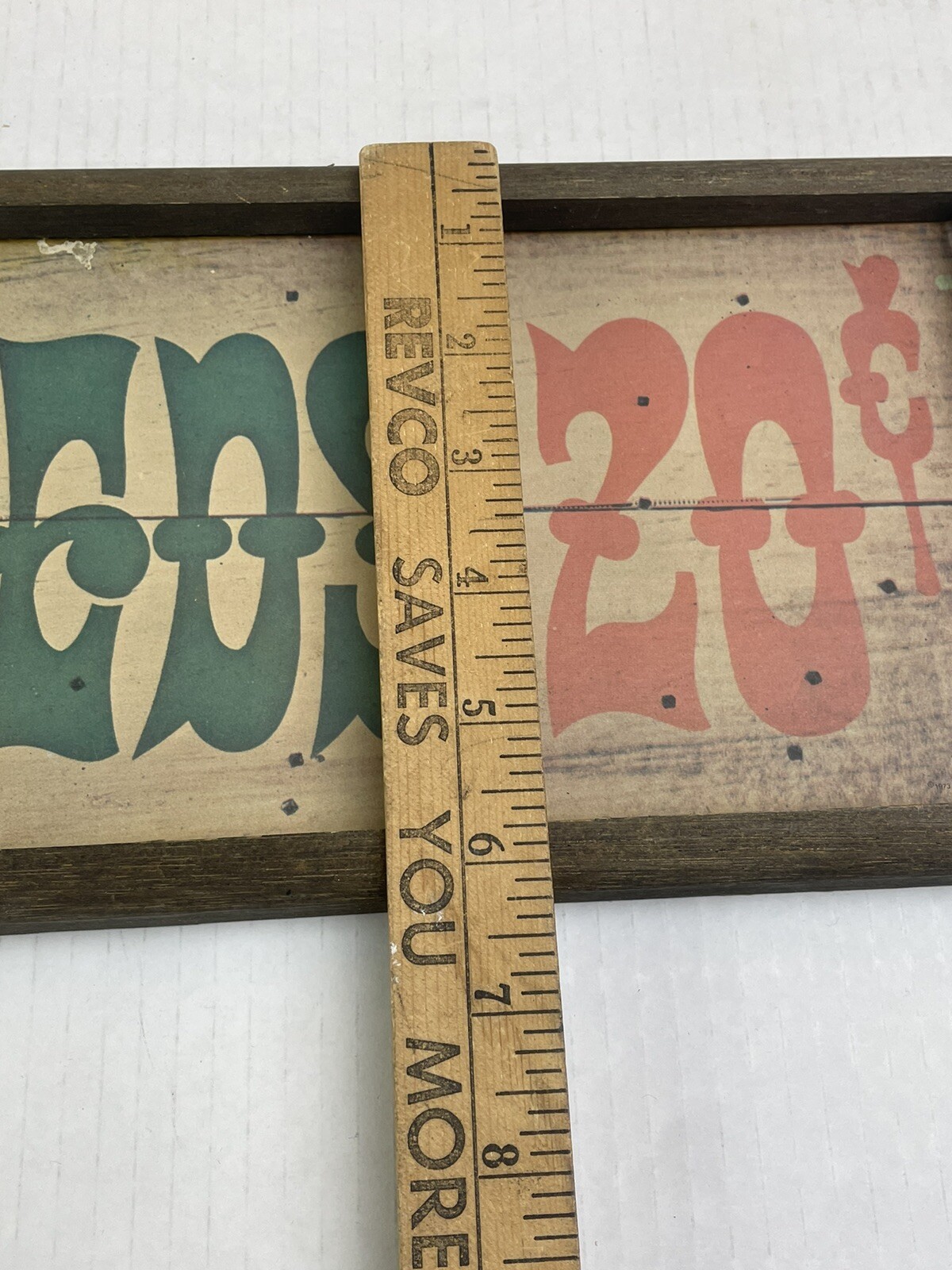 Clean Beds 20cent Painted Board WOOD SIGN PLAQUE