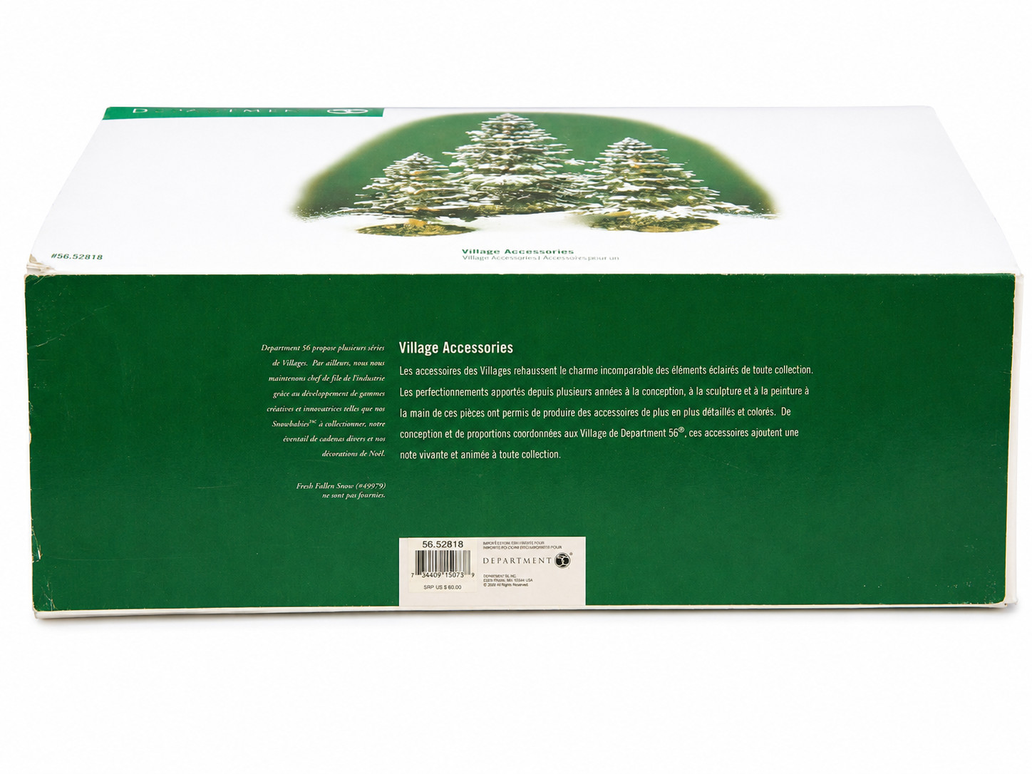 Department 56 Village Pequot Pines Set of 3 Trees Accessory 52818