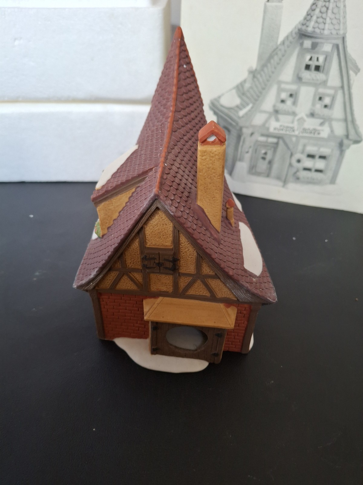 2 DEPT 56 Heritage Village Collection Alpine Kukuck Uhren & Two Rivers Bridge