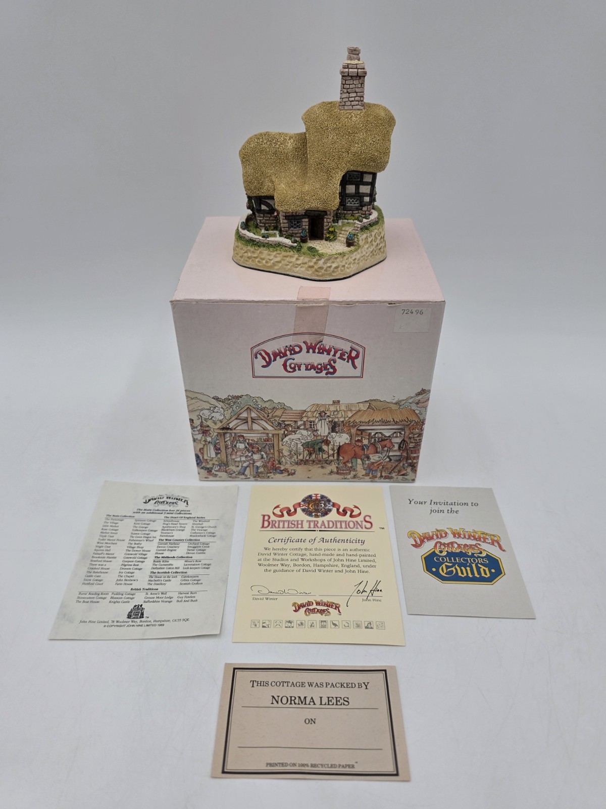 David Winter Cottages Blossom Cottage May British Traditions With Box And COA
