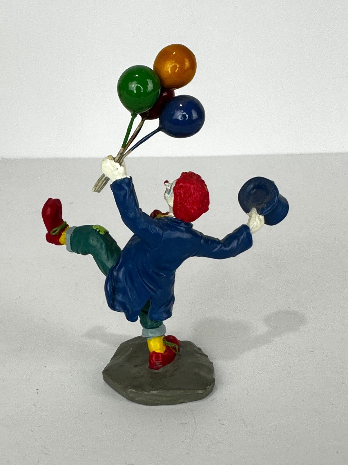 Lemax Carnival Clown with Balloons and Hat Figurine Circus Fair Festival