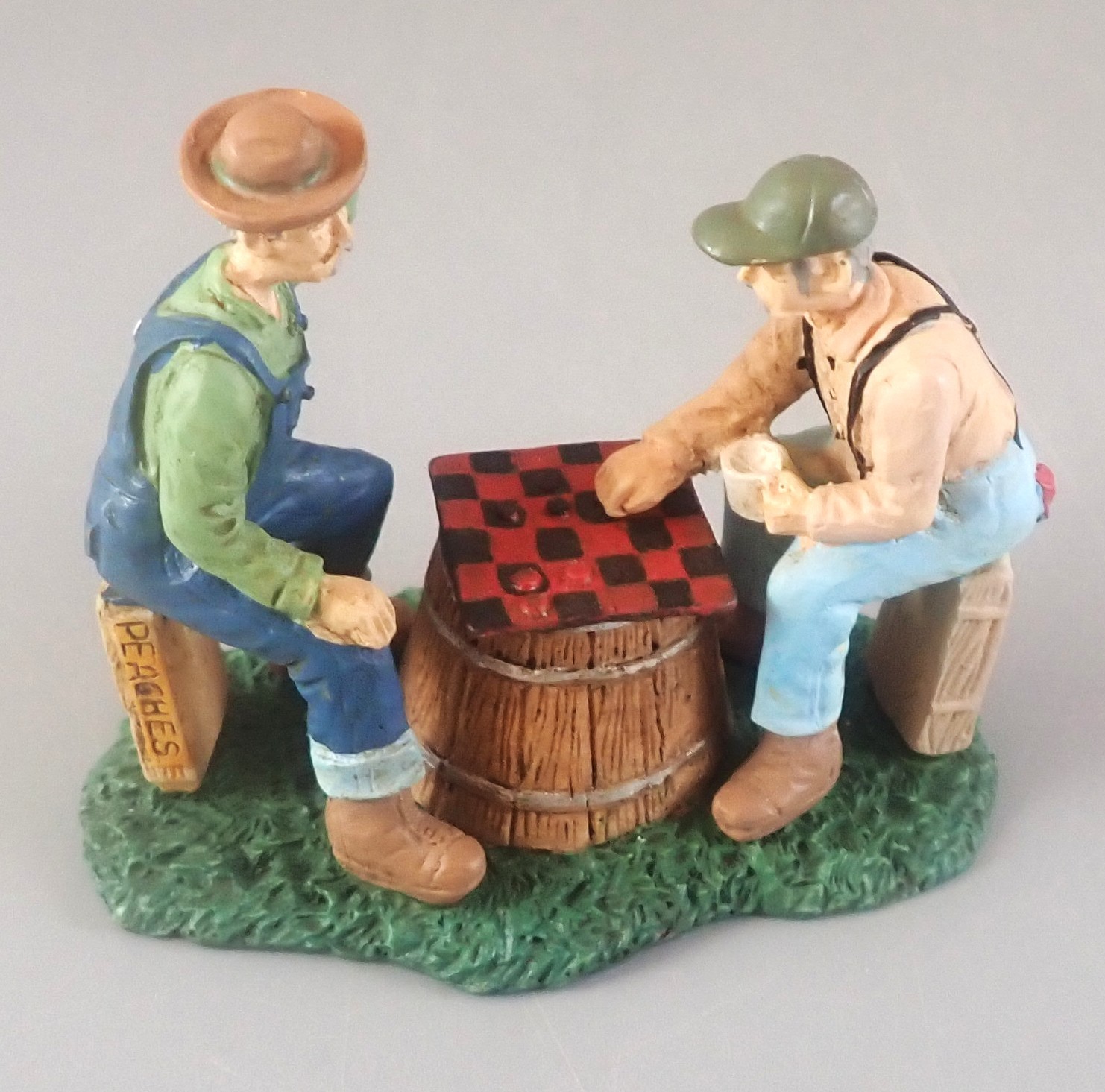 Cannon Valley Checkers Players Midwest of Cannon Falls Resin Figure