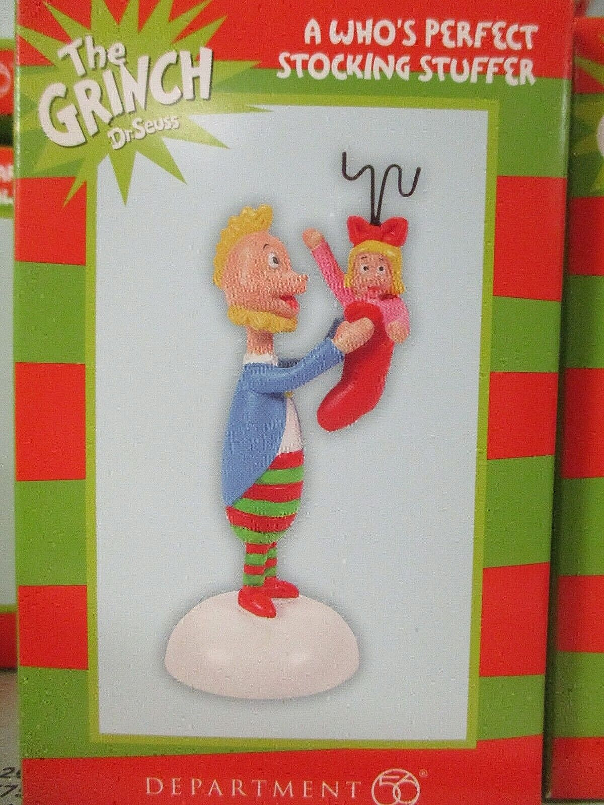 Dept 56 Grinch Village “A WHO’S PERFECT STOCKING STUFFER” 6007773 NEW