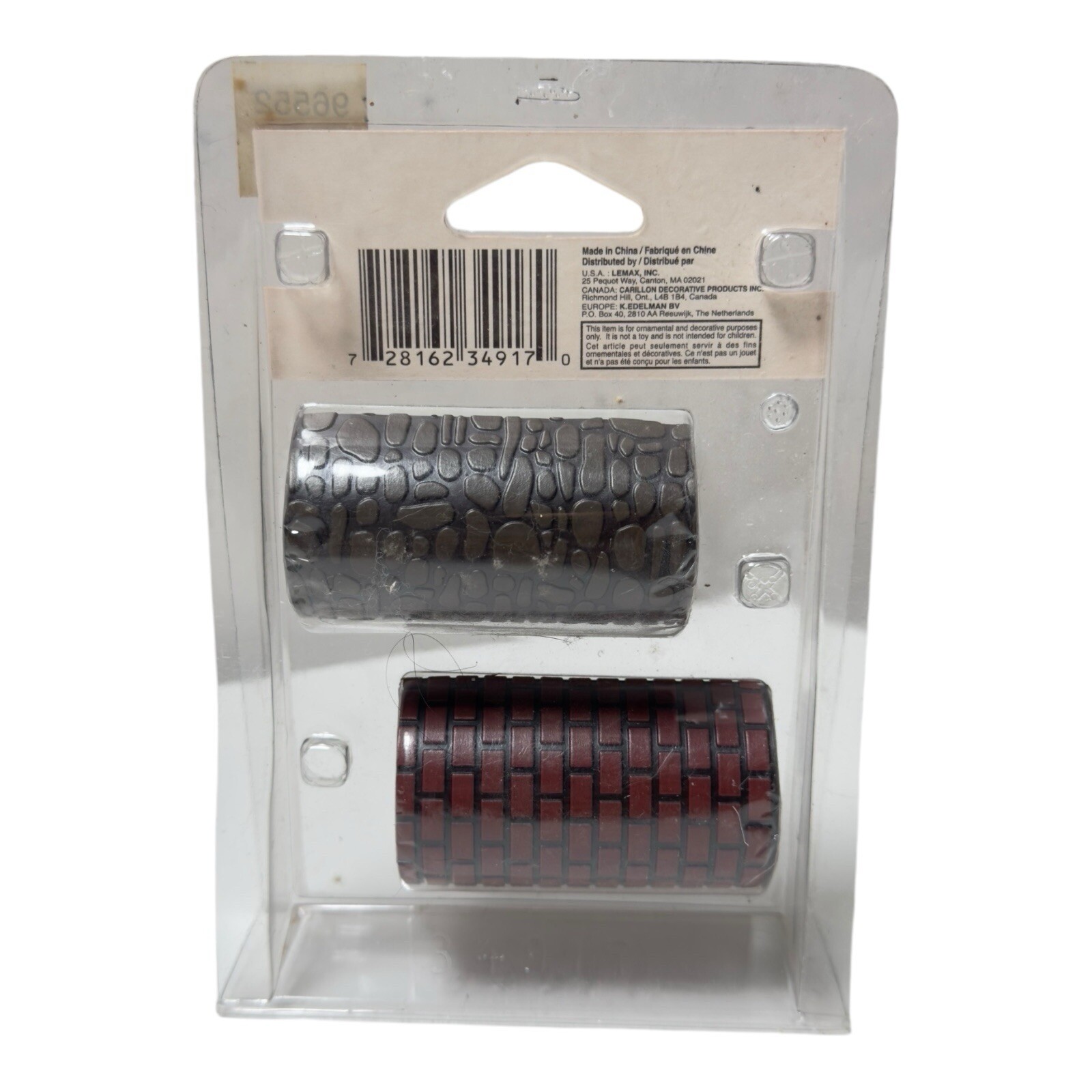 Lemax Roads Accessories Christmas Village 2 Red Brick Gray Cobblestone Pebble
