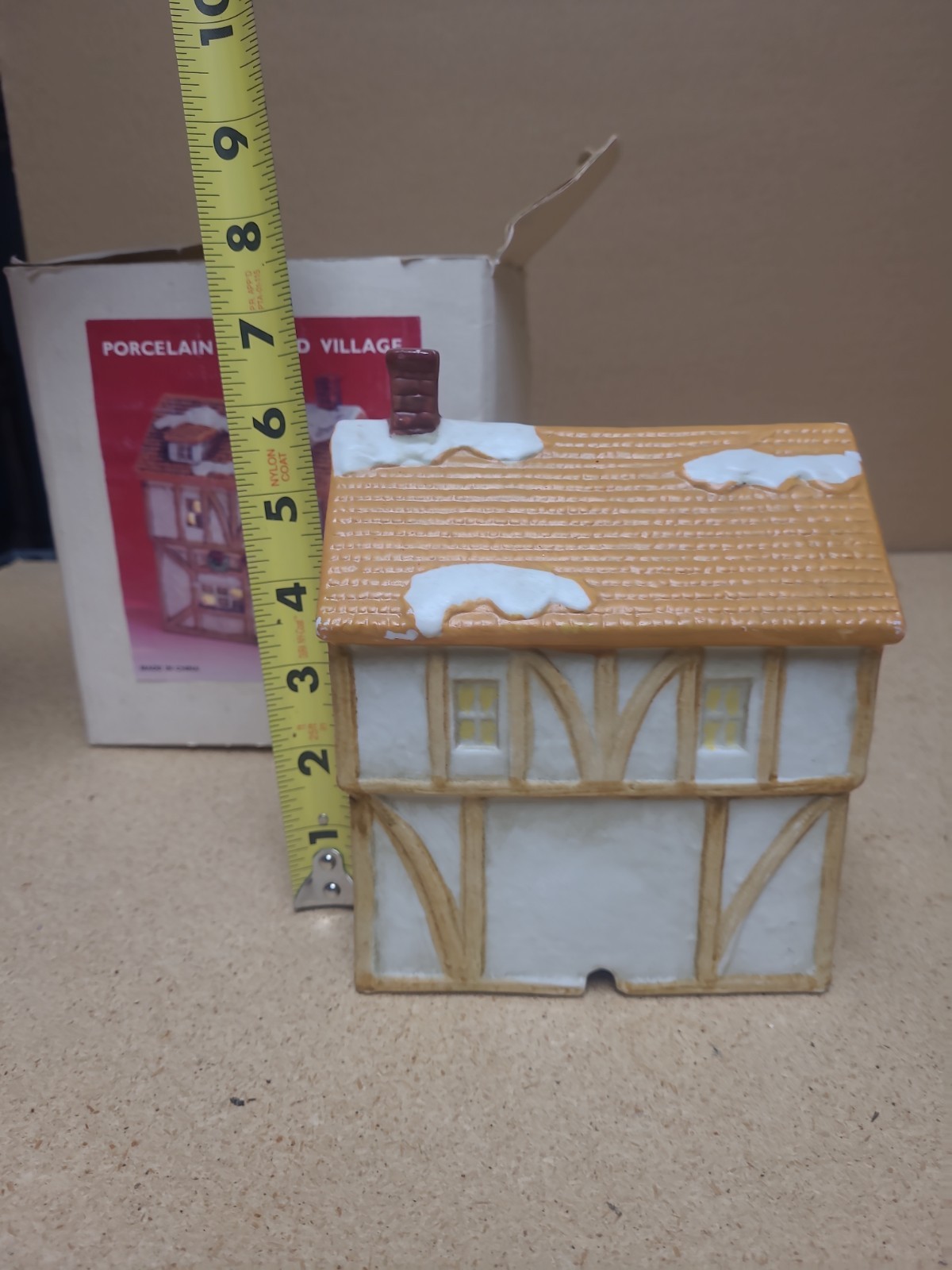 Large Christmas Village Ceramic Town Hall