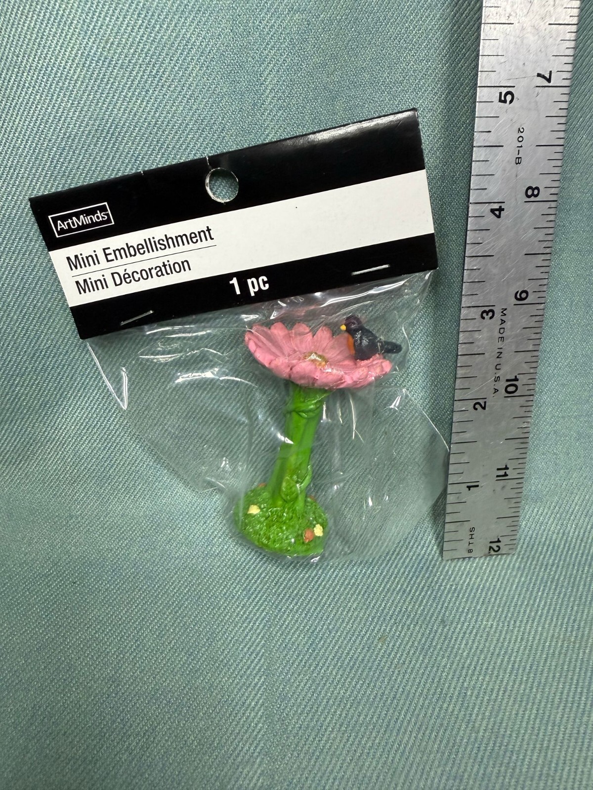 Flower and Bird ArtMinds Mini Embellishment Miniature Tiny Mini Decor