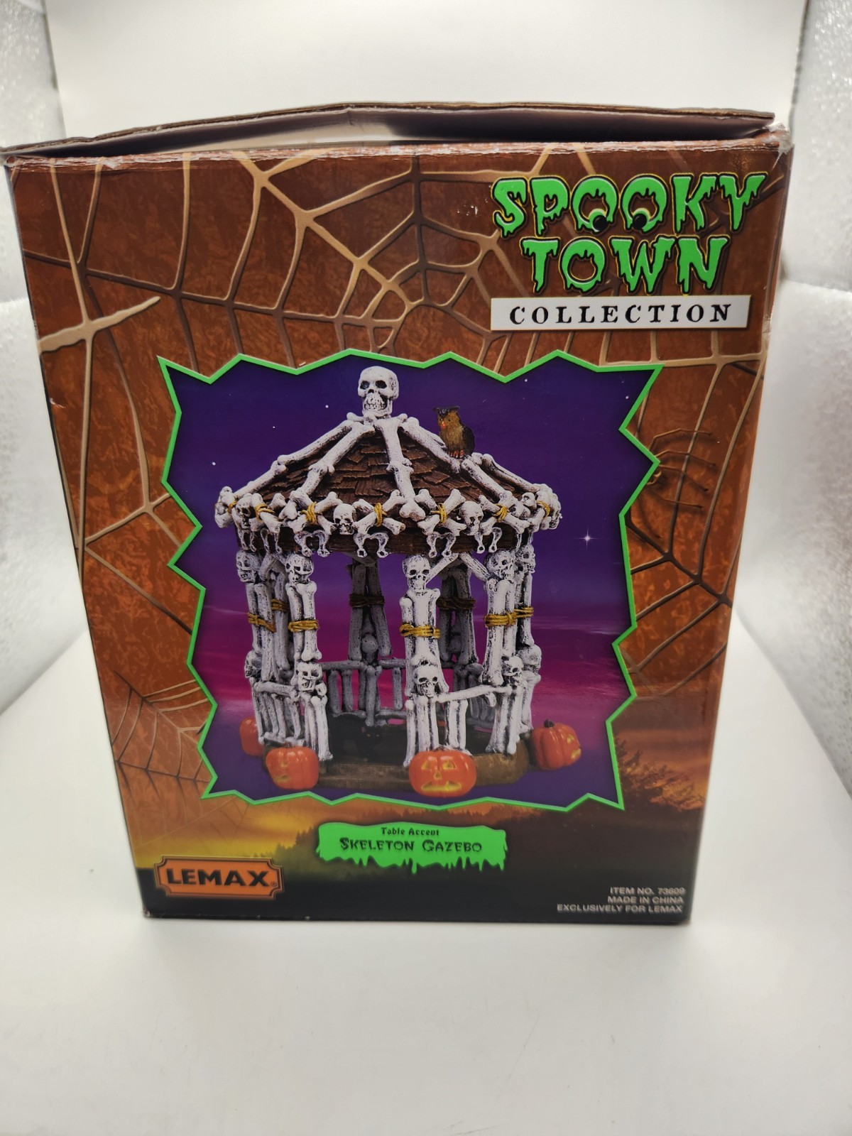 Lemax Spooky Town Halloween Village Skeleton Gazebo