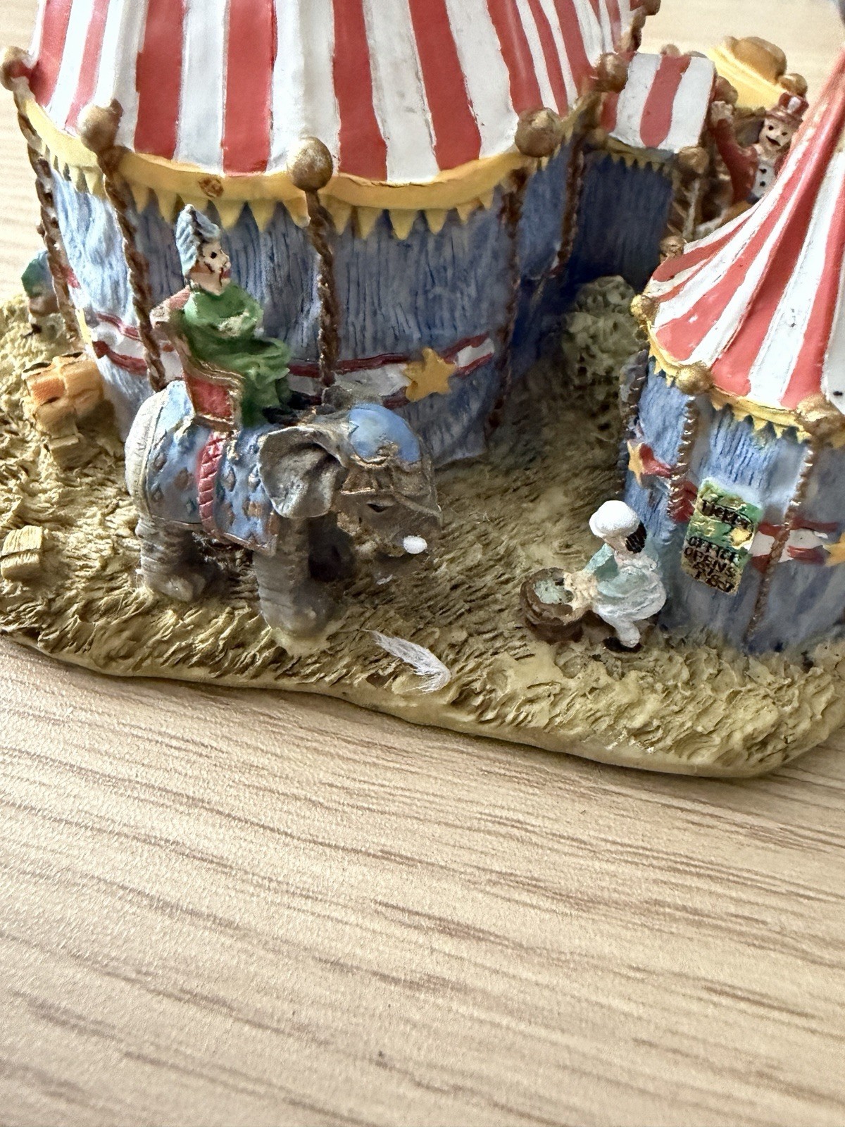 Vintage Circus Big Top Entrance Miniature Village Resin 1998 IRS AH1149 Rare
