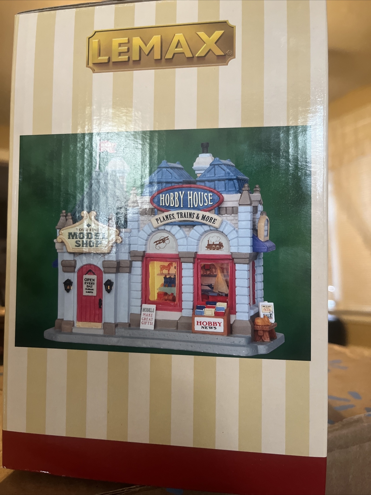 Lemax Hobby House Porcelain Lighted Building Christmas Decor, Collectible