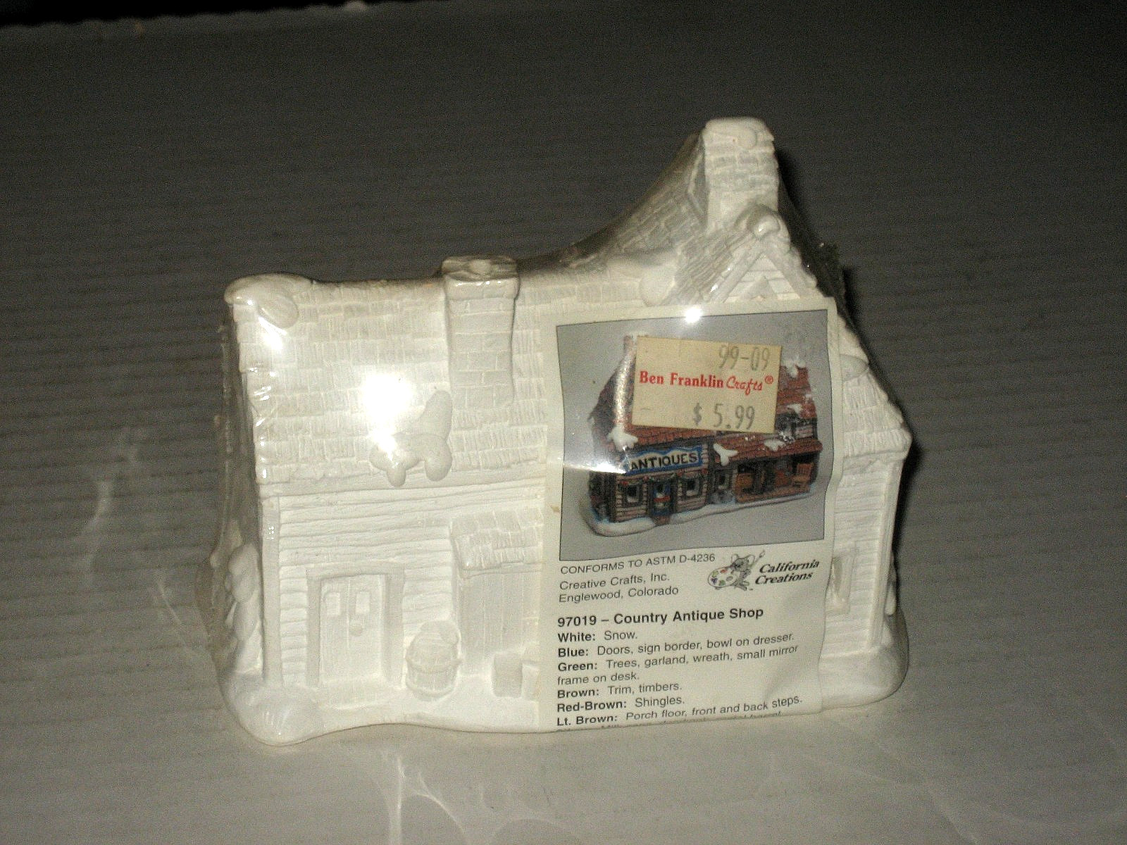 CALIFORNIA CREATIONS/97019-COUNTRY ANTIQUE SHOP/SEALED-NOS nice SEE PICS