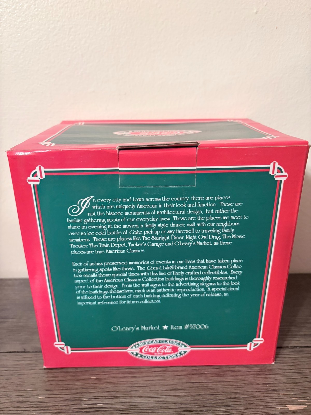 1995 Coca Cola American Classics Collection O’Leary’s Market In Original Box