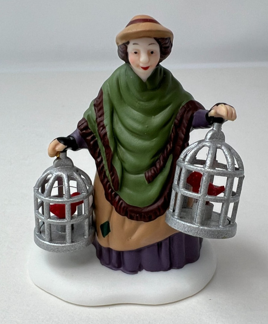 DEPT 56 Heritage Christmas Village Collection “The Bird Seller” #5803 READ