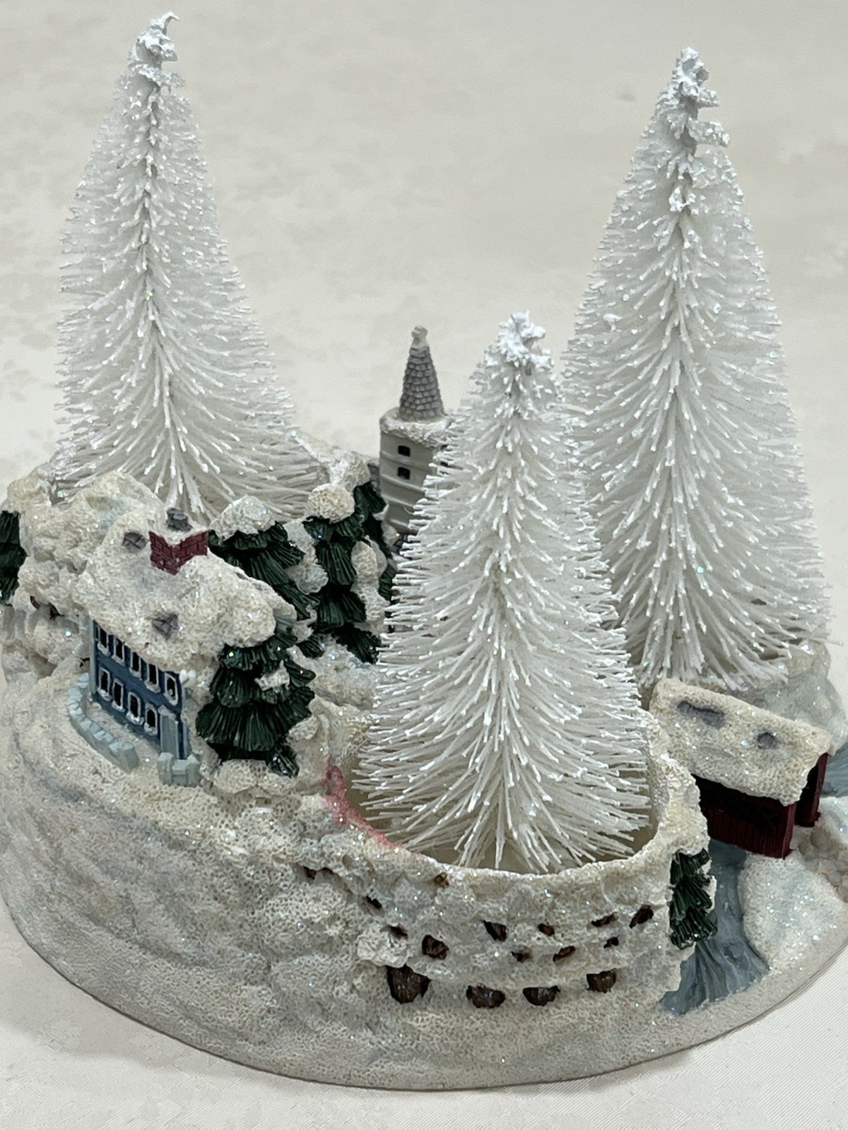 Table Top Accents “ Christmas Village” Resin Snow Village