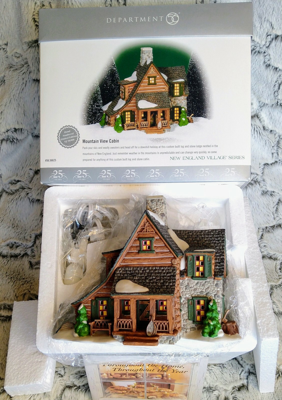 Mountain View Cabin LE10K #56625 New England Department 56 – BUYER GUARANTEE