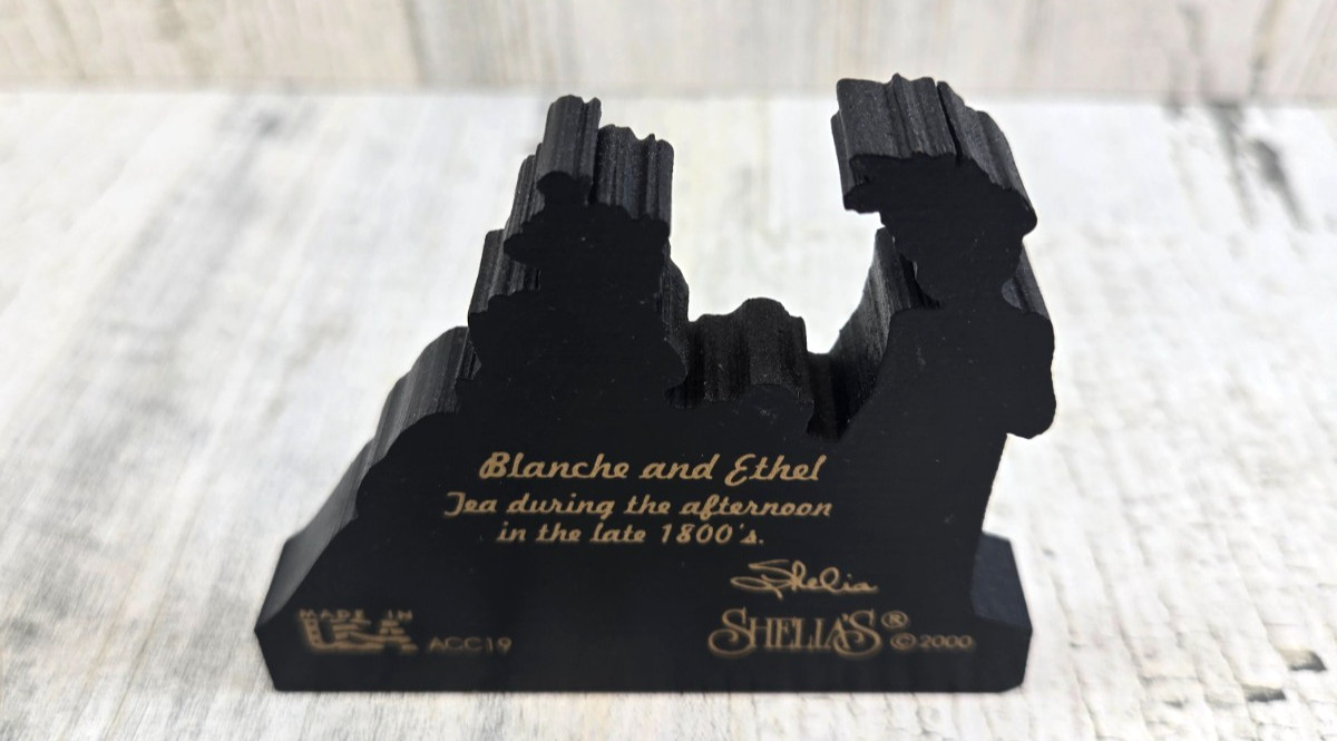 Shelia’s Collectibles Blanche and Ethel Afternoon Tea 2000 shelf sitter
