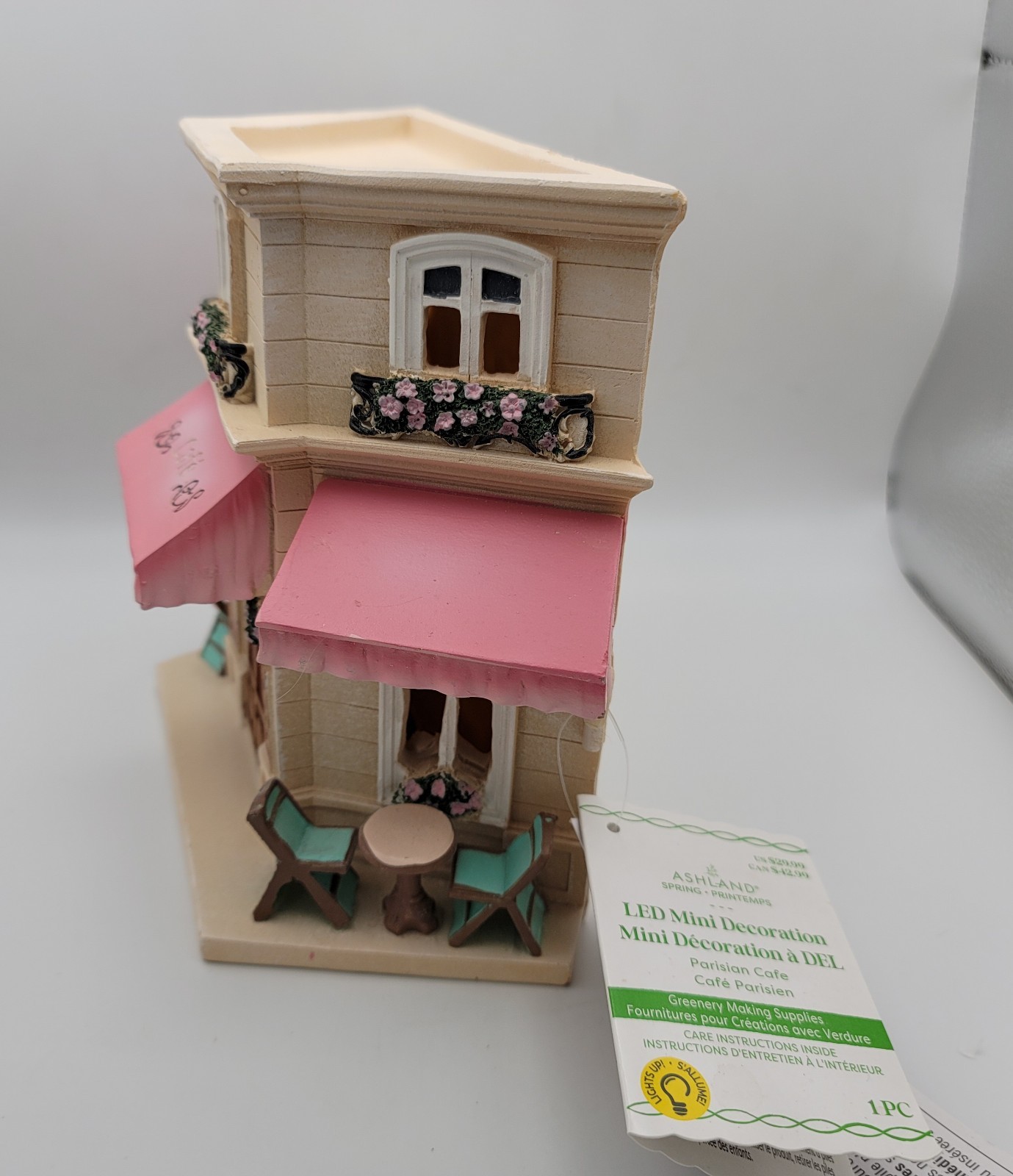 ASHLAND MINIATURES SPRING 2024 Parisian Cafe, Flower Shop, NEW