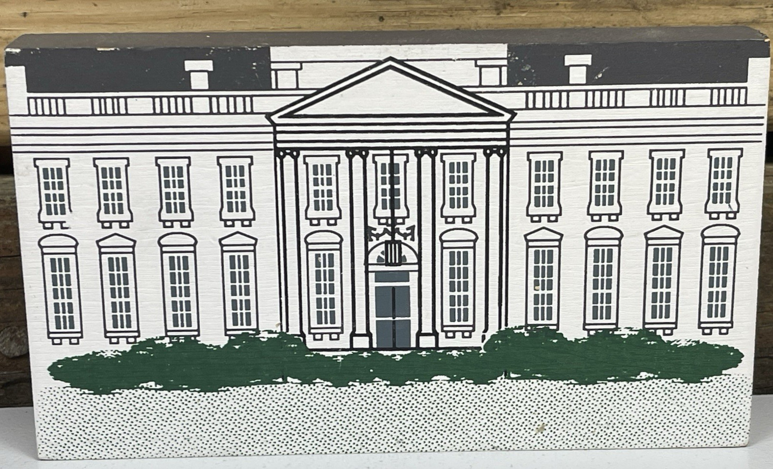 1991 The Cat’s Meow Village Washington DC Series White House Shelf Sitter Signed