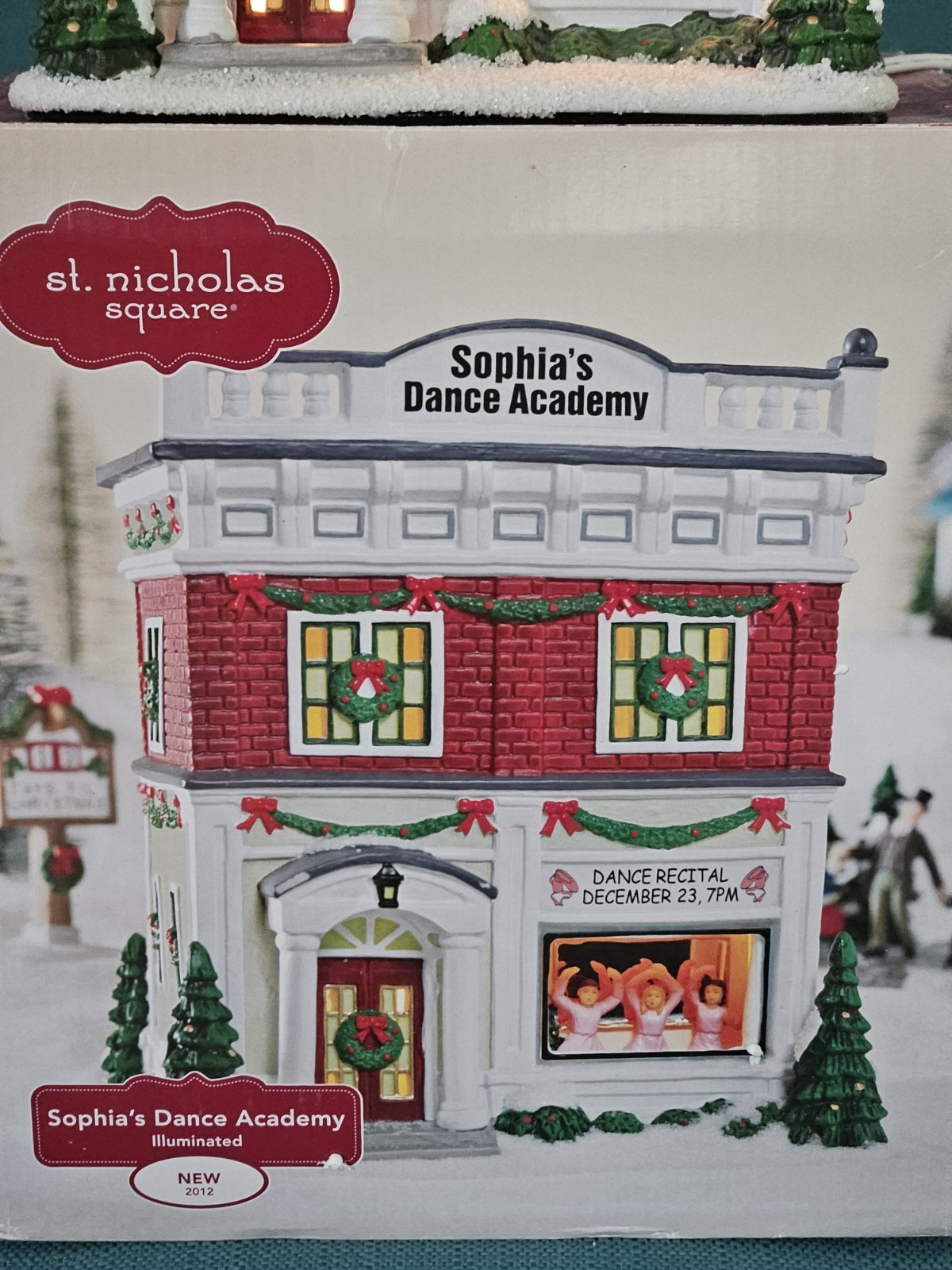 St Nicholas Square Christmas Village Sophia’s Dance Academy In Box