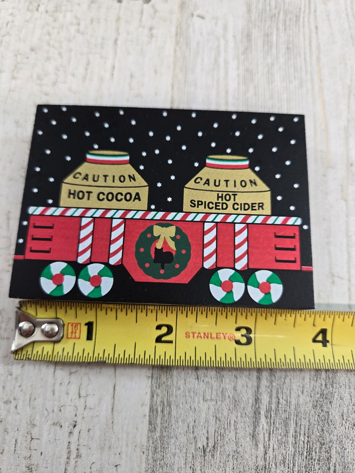 Cat’s Meow Village Candy Cane Express II Hot Drinks Train Car 2002