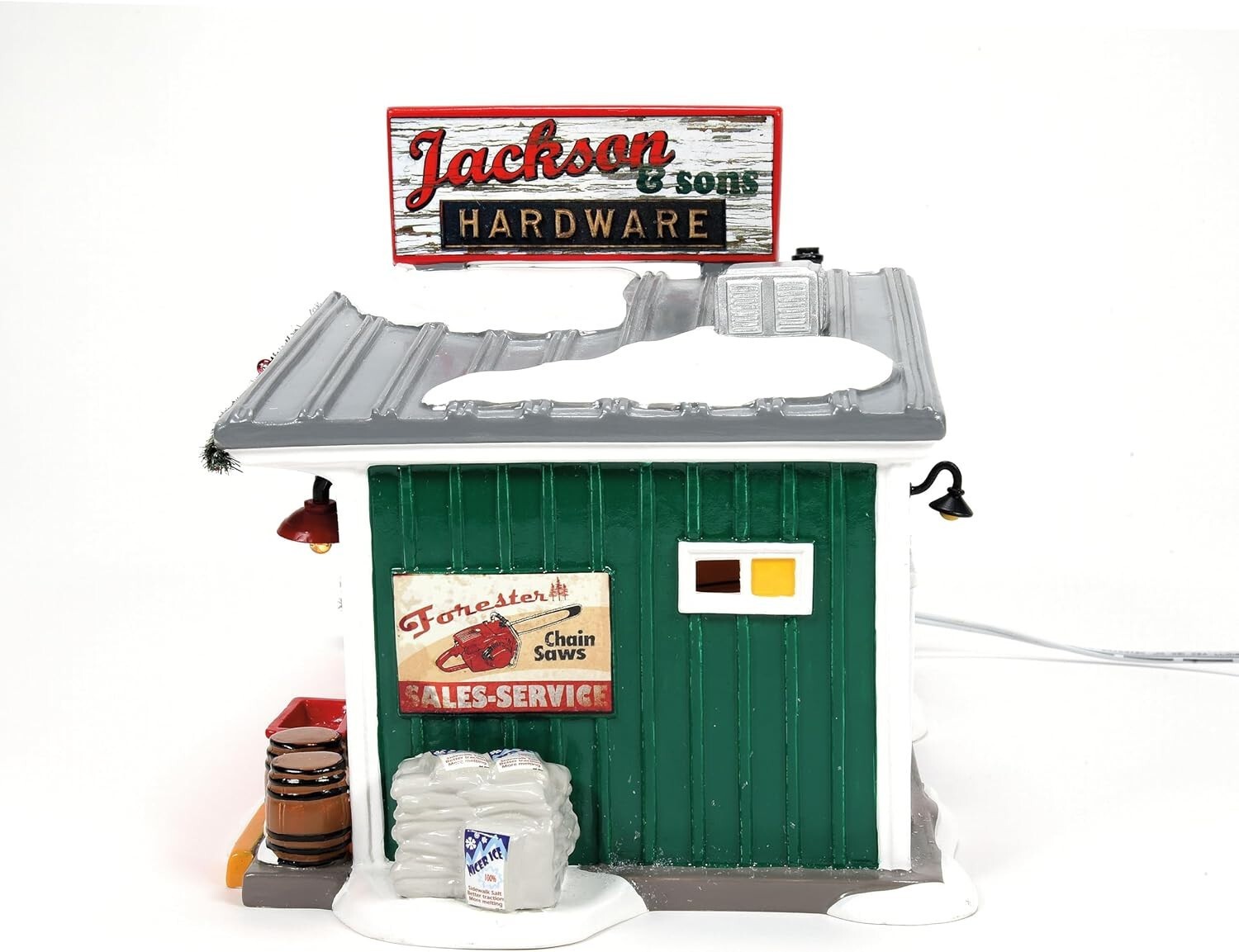 Dept 56 Snow Village Jackson & Son Hardware 6013447 New Torn Box Ships Free