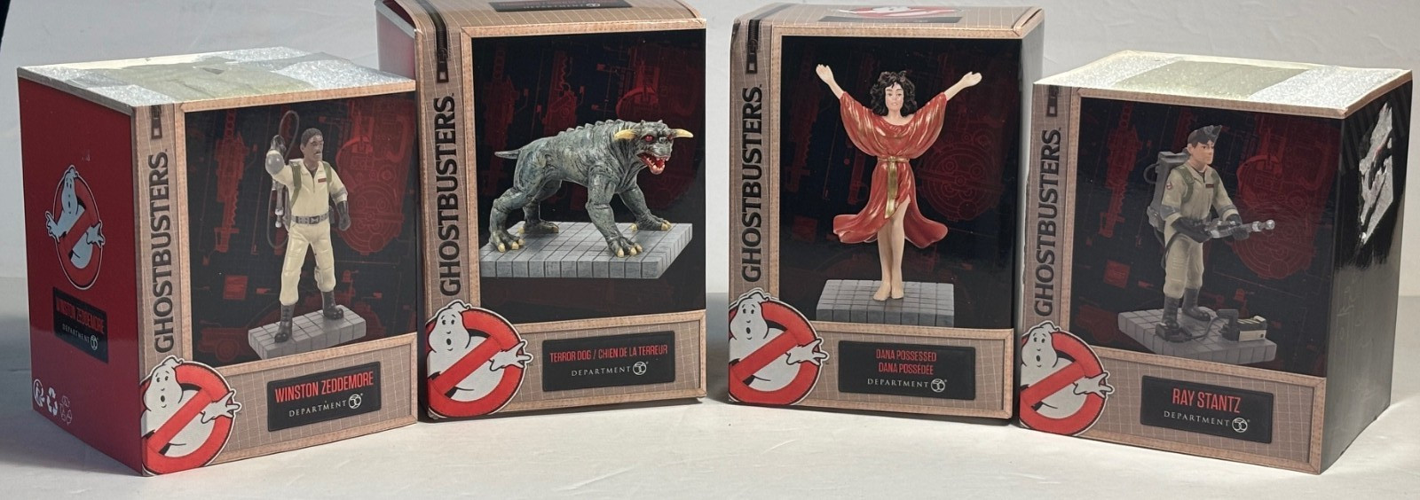 Department 56 Ghostbusters Lot of 4 Figures |Terror Dog, Ray, Winston, Dana| NEW