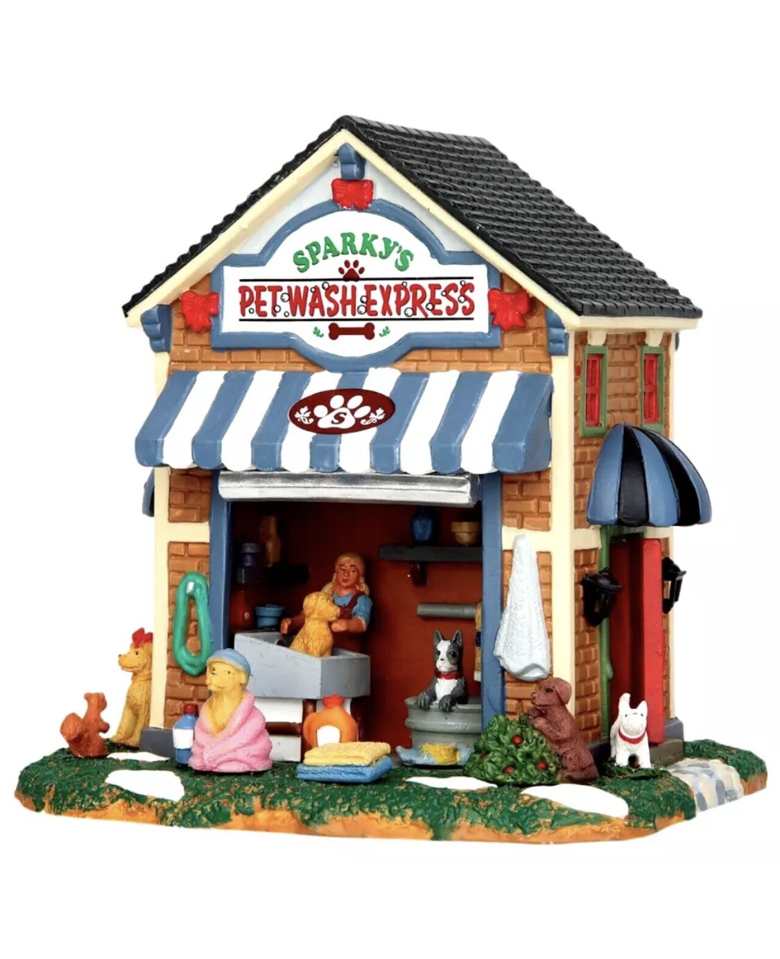 Lemax 2015 SPARKY’S PET WASH EXPRESS #53234 NRFB Caddington Village Retired *
