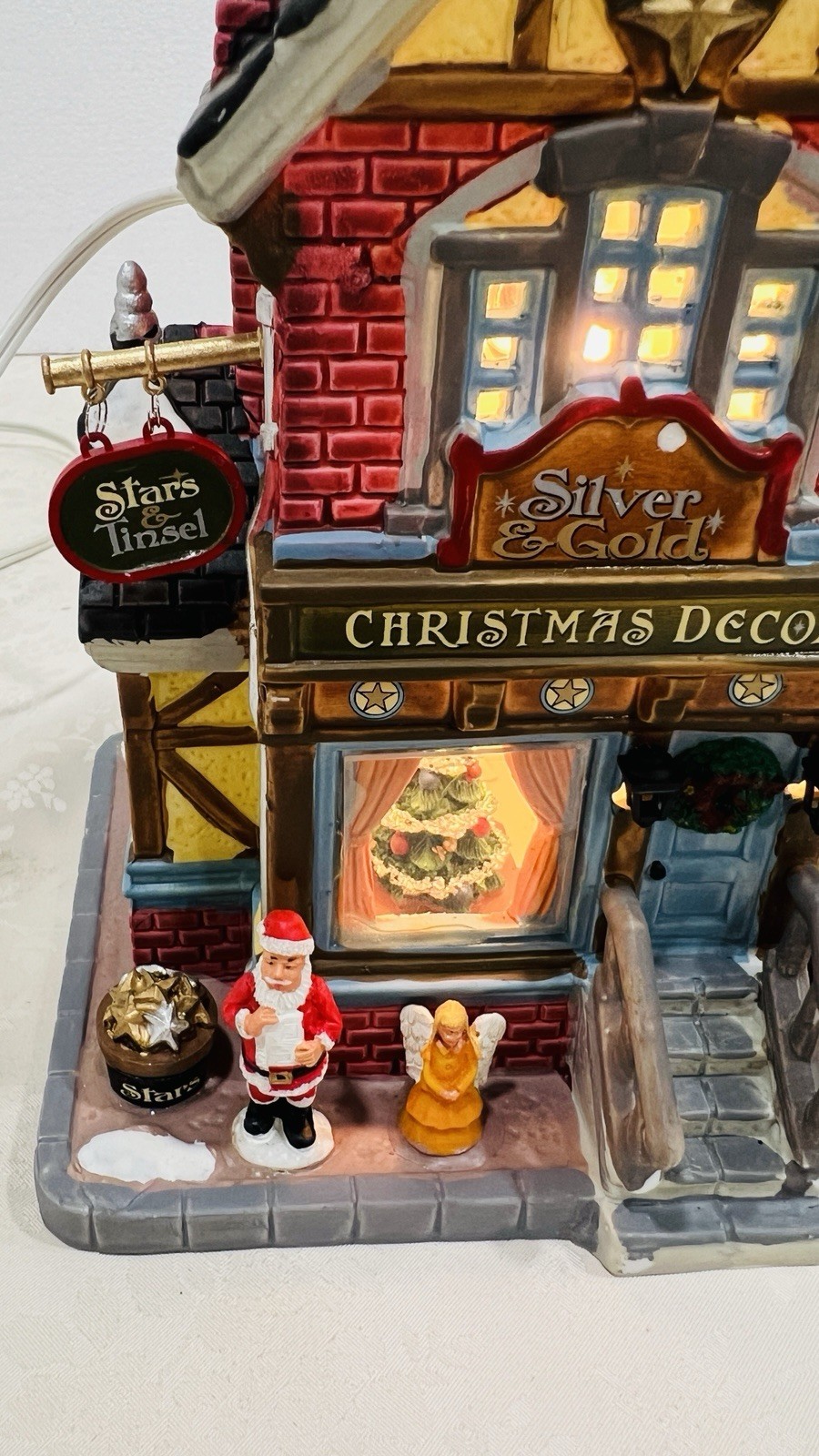 Lemax “ Silver & Gold Shop” Porcelain Lighted Building 45699 Retired 2014 NEW !