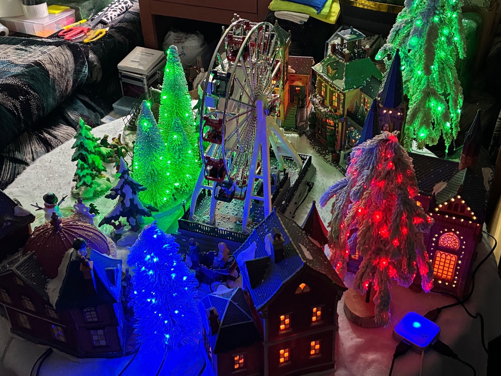 CHRISTMAS VILLAGE OWN CREATED IT