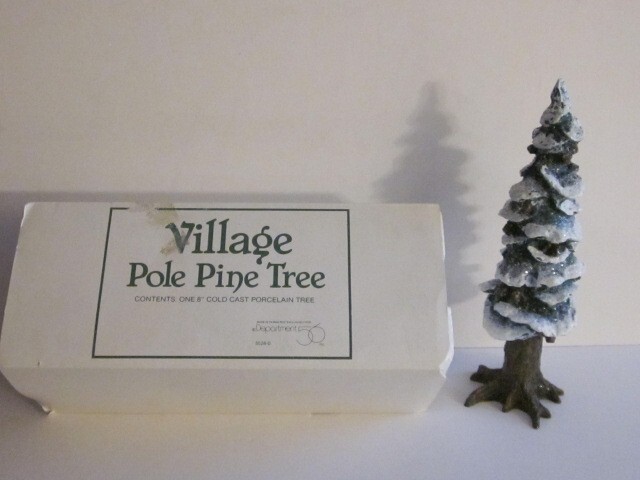 DEPT’56 VILLAGE 8″ POLE PINE TREE #5528-0 BRAND NEW IN BOX