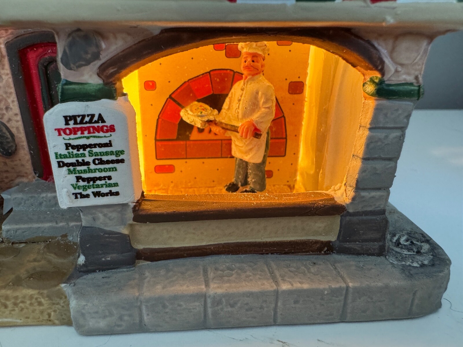 RARE Lemax Coventry Cove Salvatore’s Pizzeria Christmas Village House 2017 READ!
