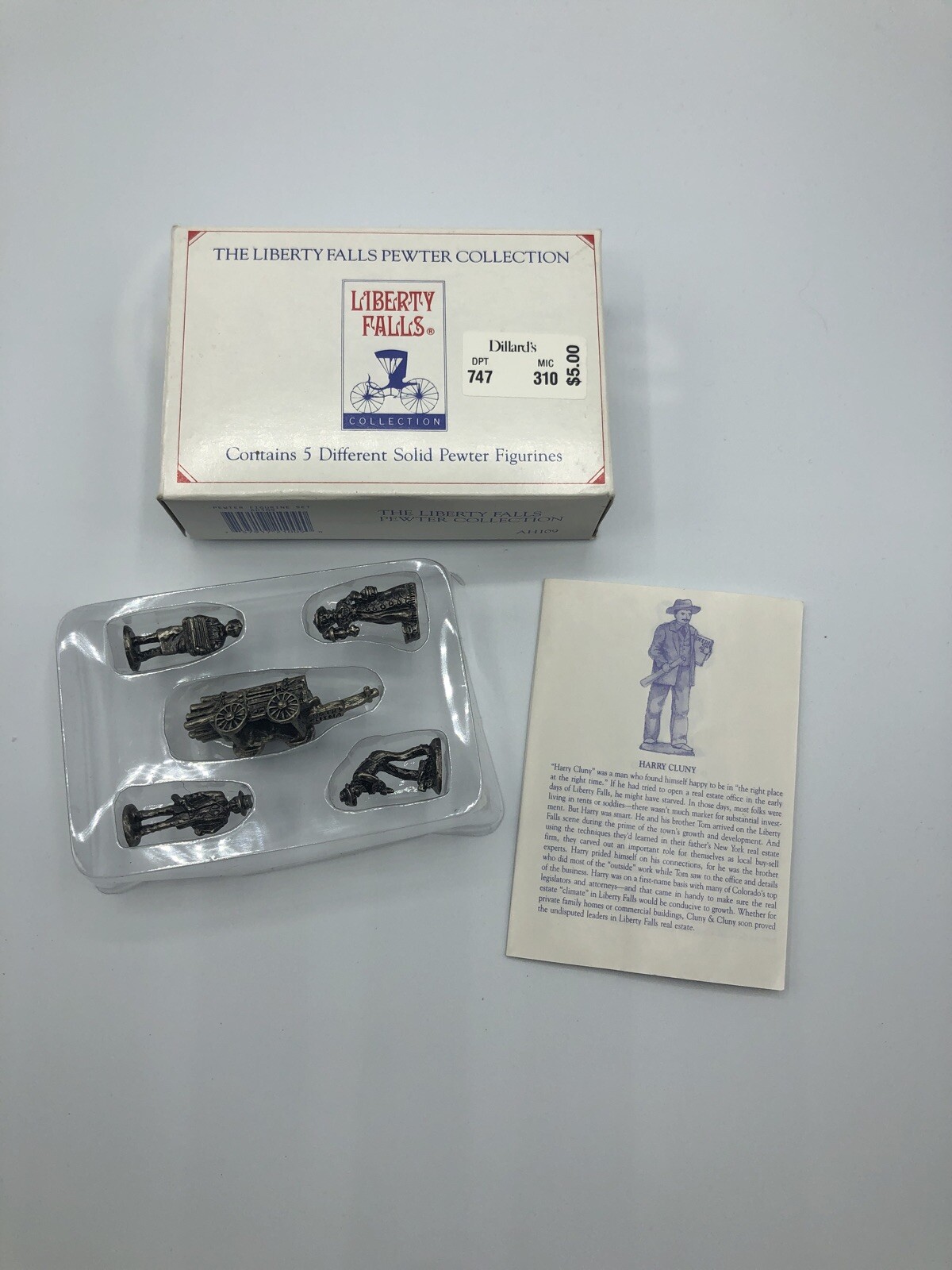 Liberty Falls Americana Pewter Collection AH109 5 Figurine Set
