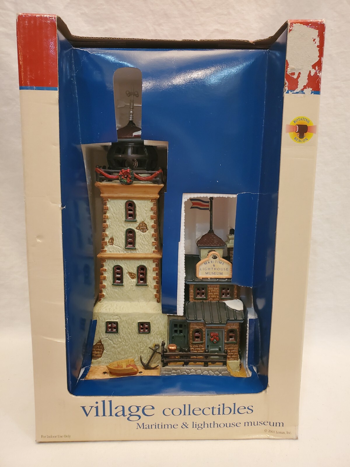 Lemax Maritime & Lighthouse Museum – Rotating Light-Up Beacon – Works! #15572W