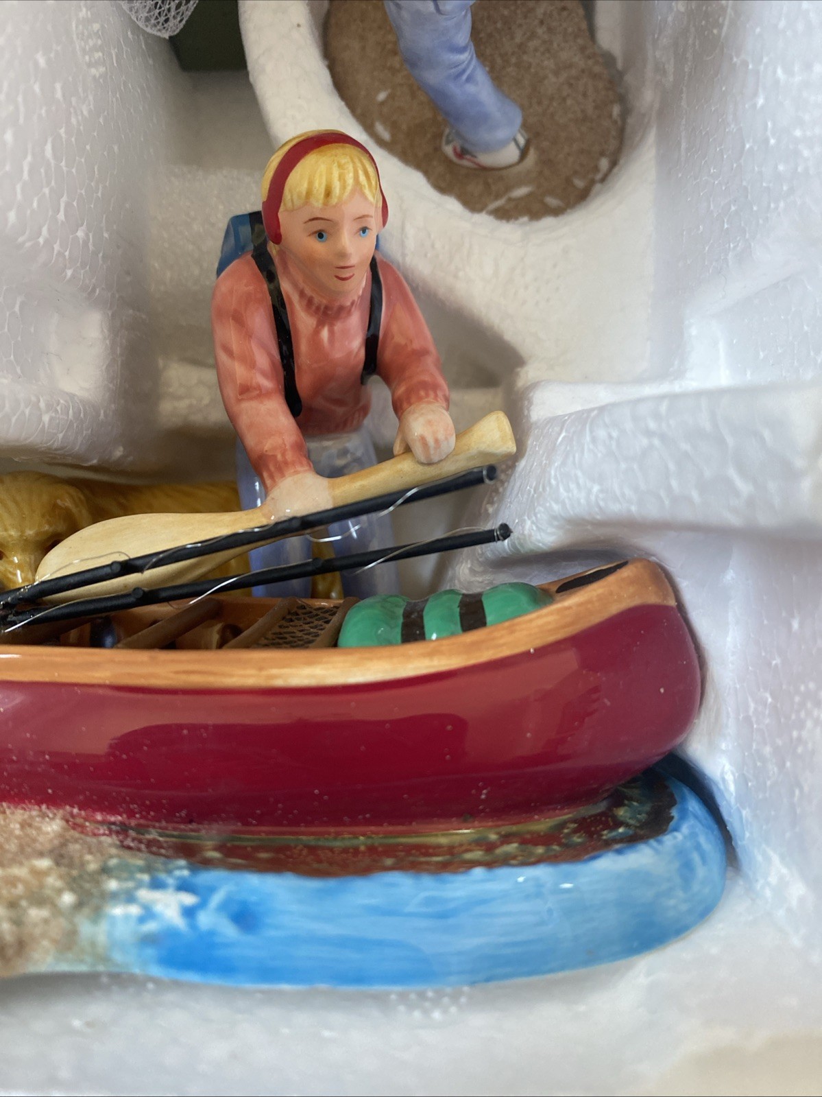 SNOW VILLAGE DEPT 56 FAMILY CANOE TRIP #56.55116 READ