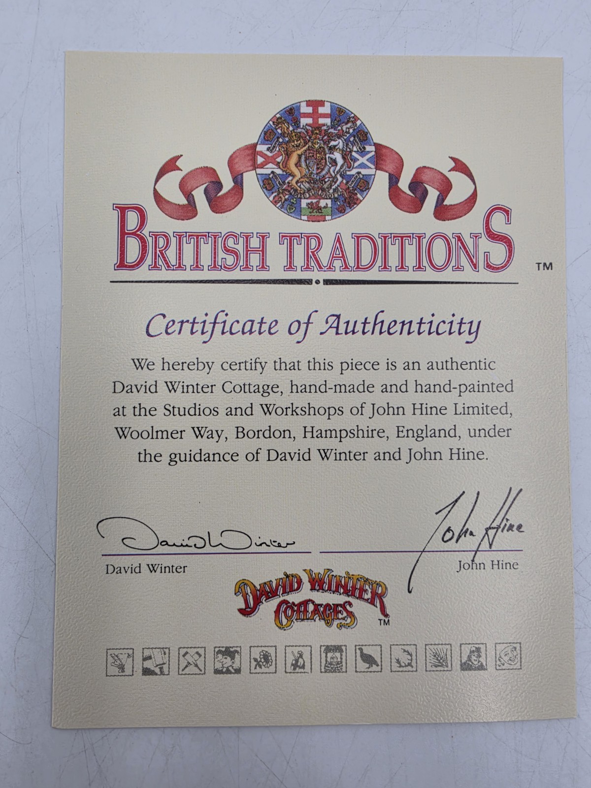 David Winter Cottages Blossom Cottage May British Traditions With Box And COA