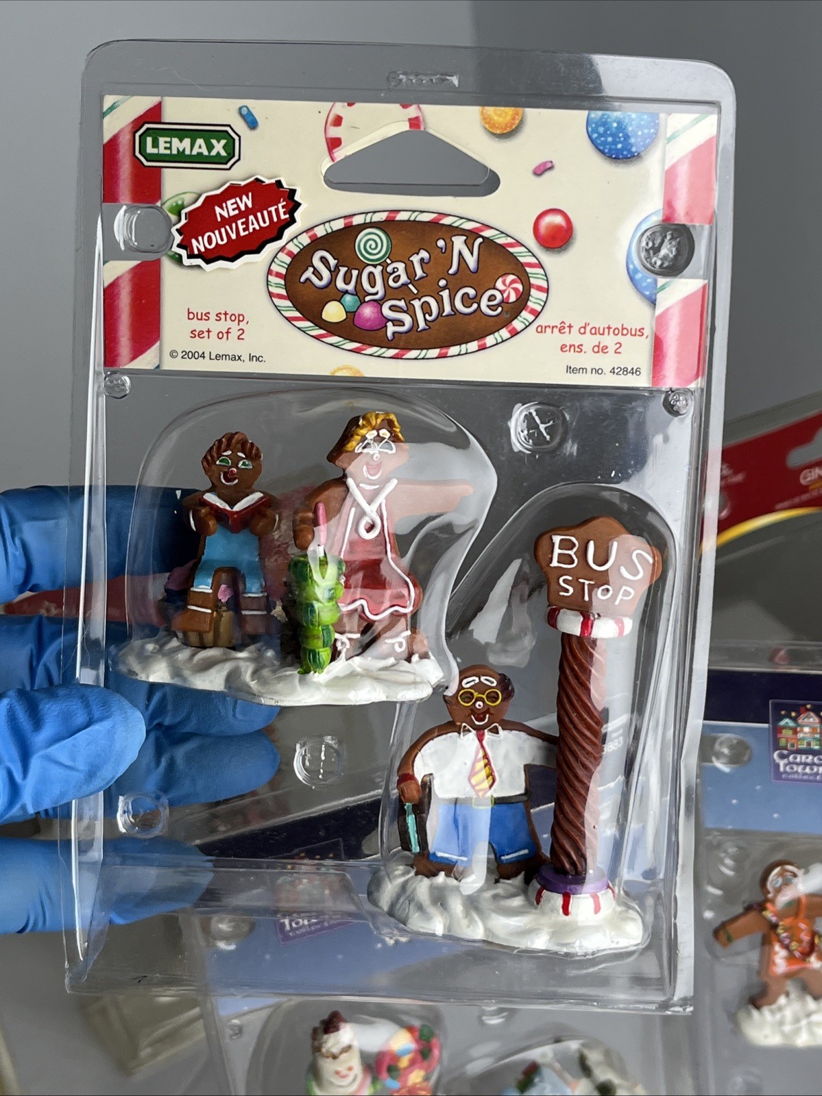 Lemax & Holiday Time Ornament Lot Sugar N Spice Sledding w/ Snowman & Kurt Adler