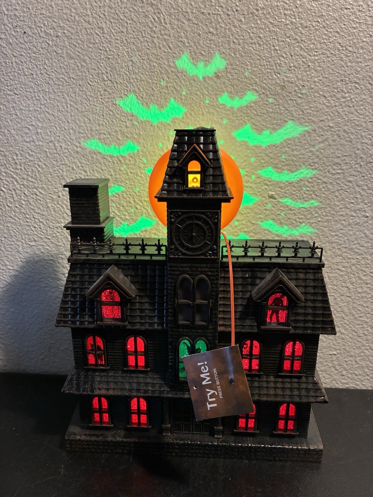 2023 Lighted Haunted House Projection Halloween Decor