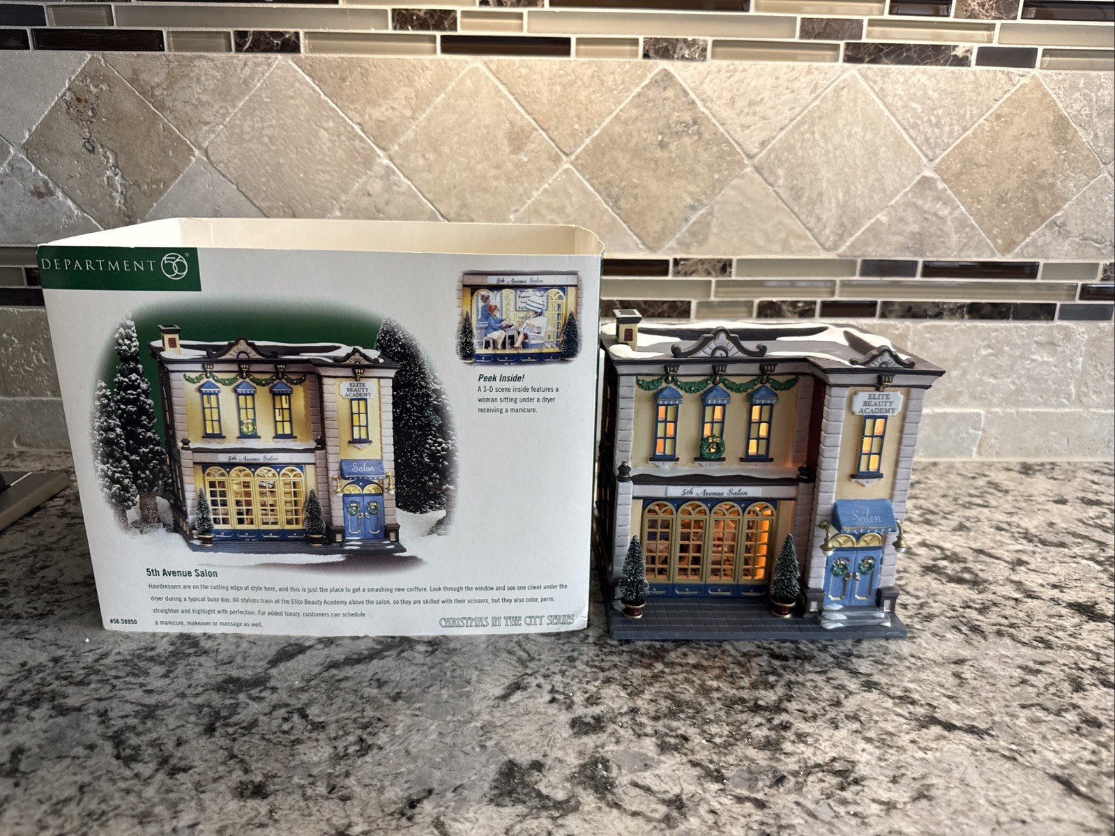 Department 56 5th Avenue Salon #58950 — New Open Box Complete — 1999