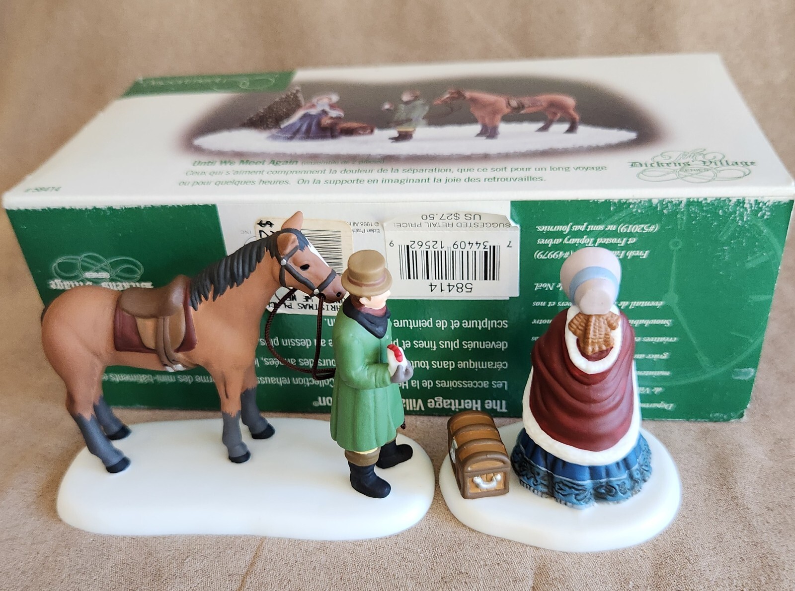 Until We Meet Again #58414 Department 56 Dickens Village -BUYER GUARANTEE