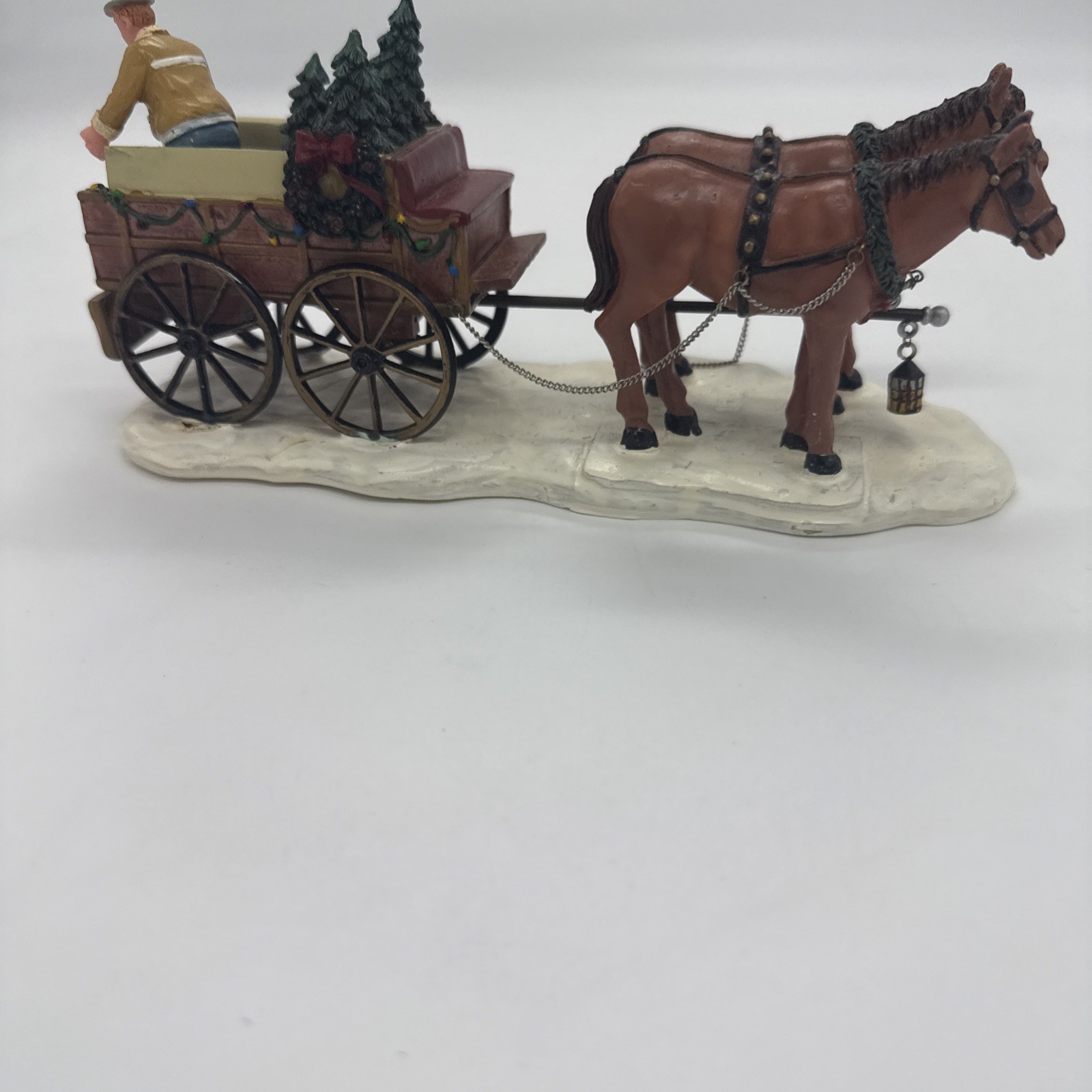 Lemax Christmas Tree Wagon without 2nd Man, Village Accessory 2004 One Piece