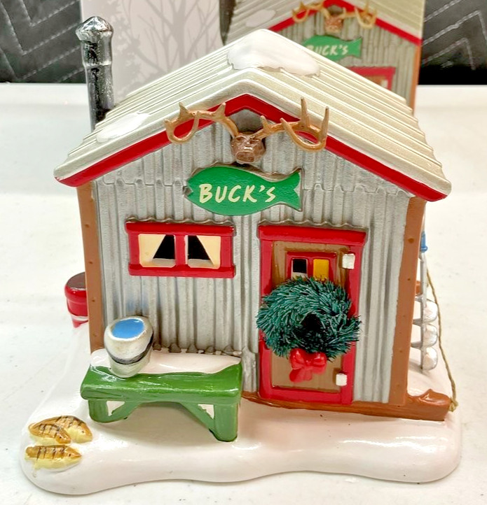 Dept 56 Snow Village, Buck’s Fish Shack 6000640 Ltd. Edition RET NEW – FREE SHIP