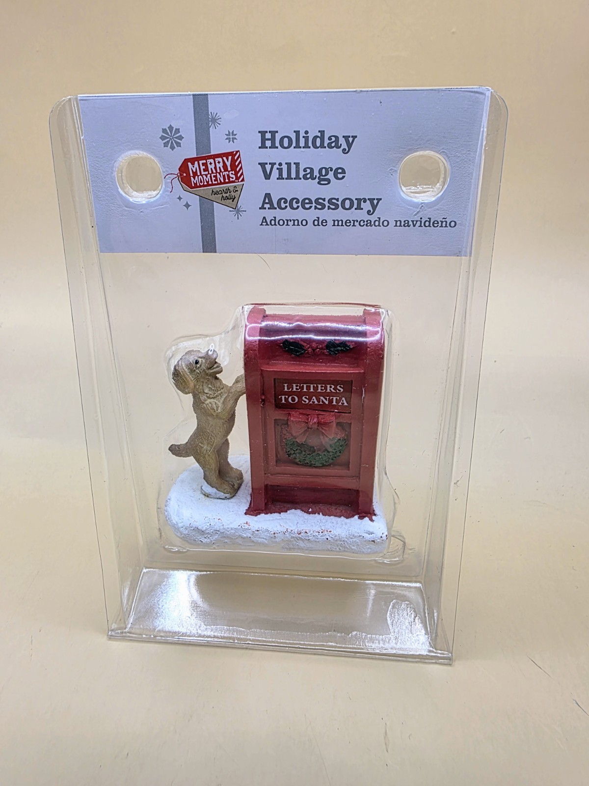 Merry Moments Holiday Village Accessory Dog Mailbox Christmas Letters To Santa