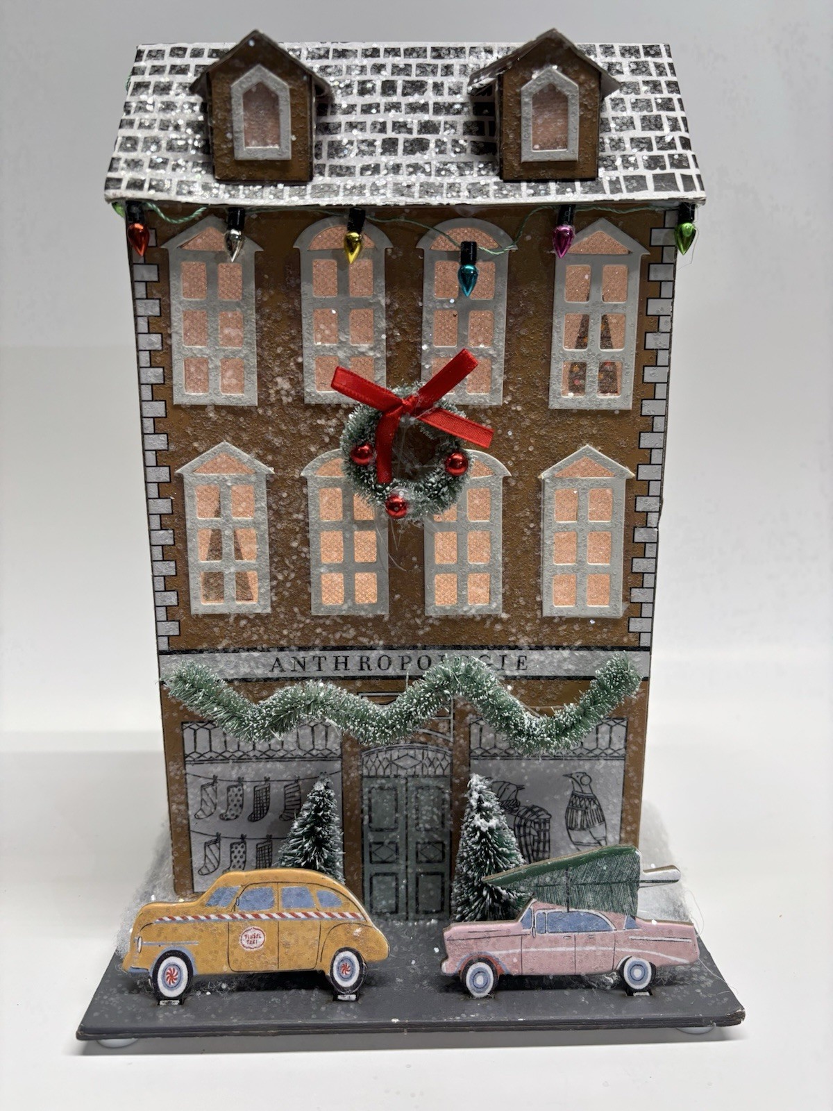 Anthropologie George & Viv Lighted Christmas Village House Storefront Decor 2021