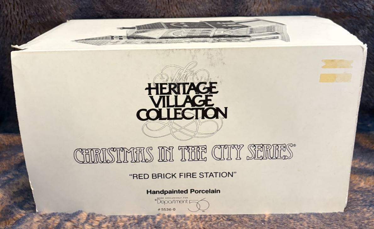 Department 56 “Red Brick Fire Station” #5536-0 Christmas In The City Series