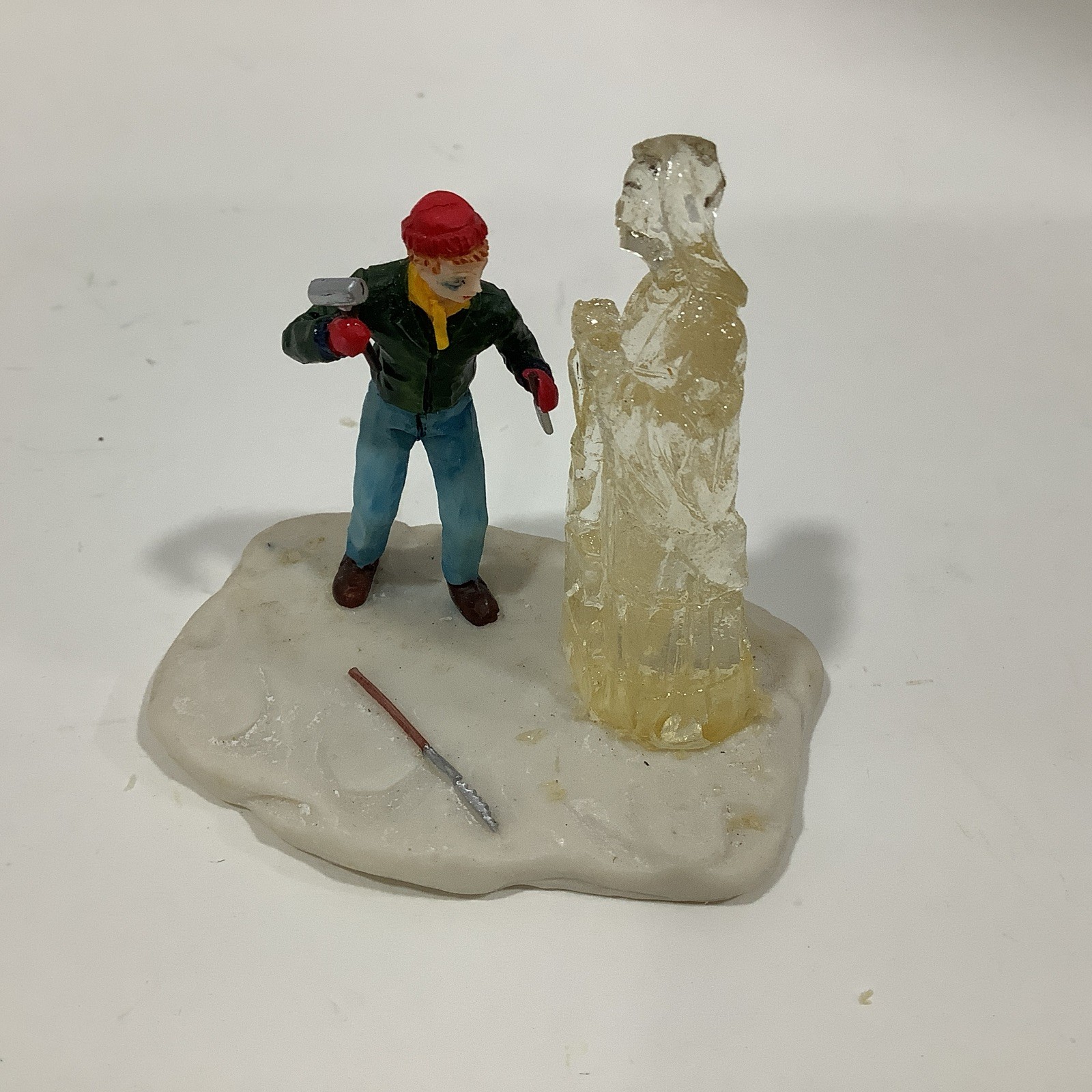Lemax Hearthside Vail Village #83287 Accessory Poly-Resin Saintly Sculpture 1998