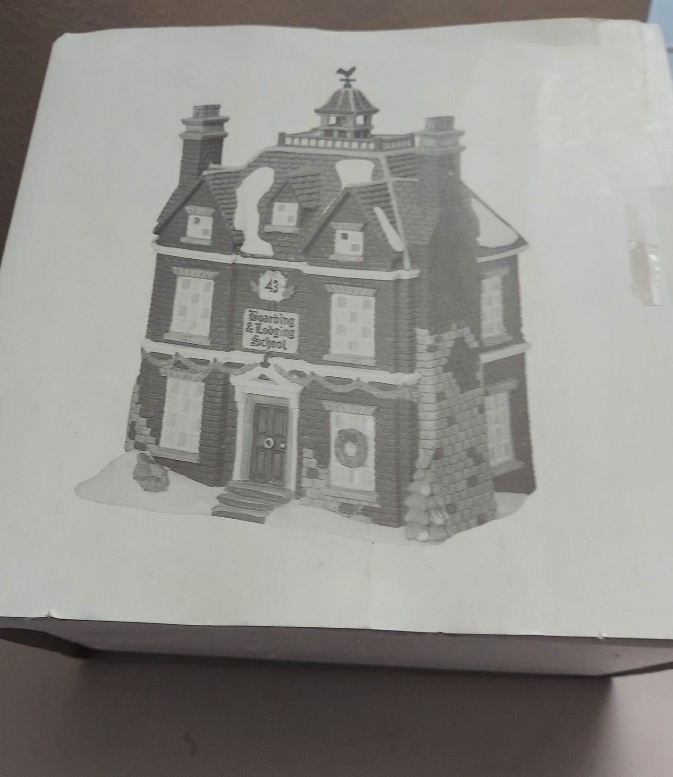 Vintage 1990-1999 lighted Village Dept 56 Dickens Boarding & Lodging School