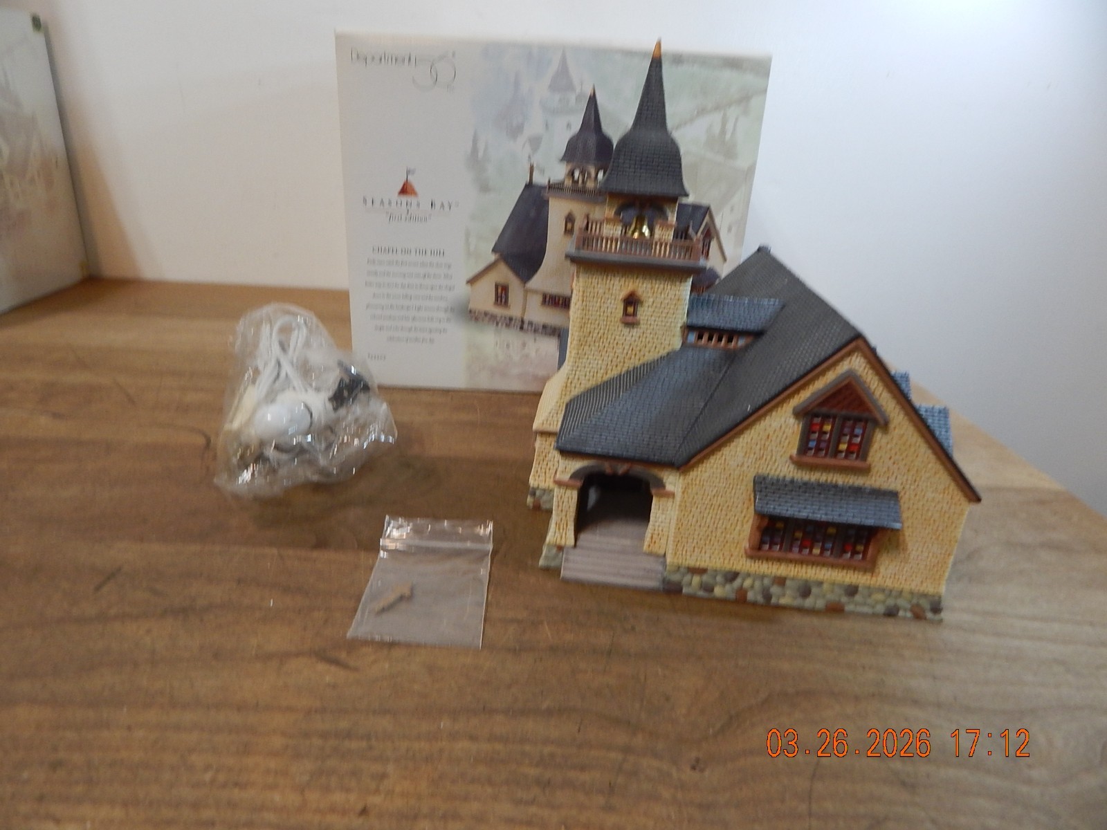 Dept 56 Seasons Bay First Edition Chapel On The Hill #53302 Orig Box Christmas