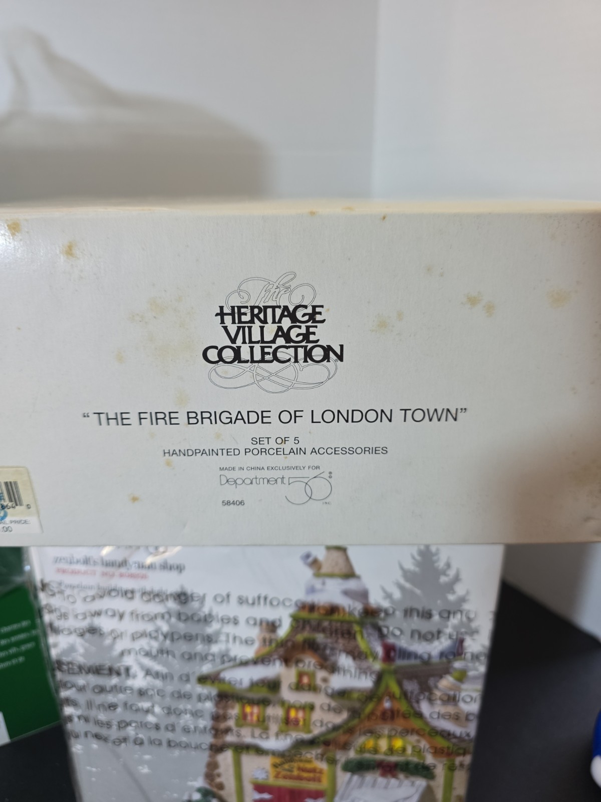 Dept 56 -Heritage Village – “The Fire Brigade of London Town” 5 Piece Set #58406