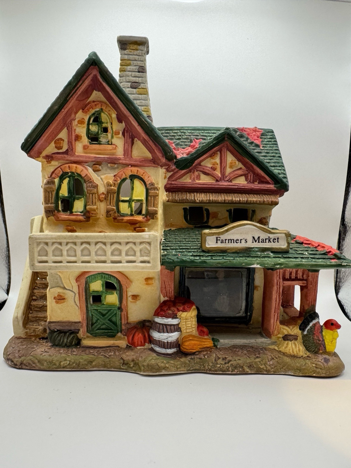 Ceramic Autumn Farmer’s Market Village Holiday House (Unbranded)
